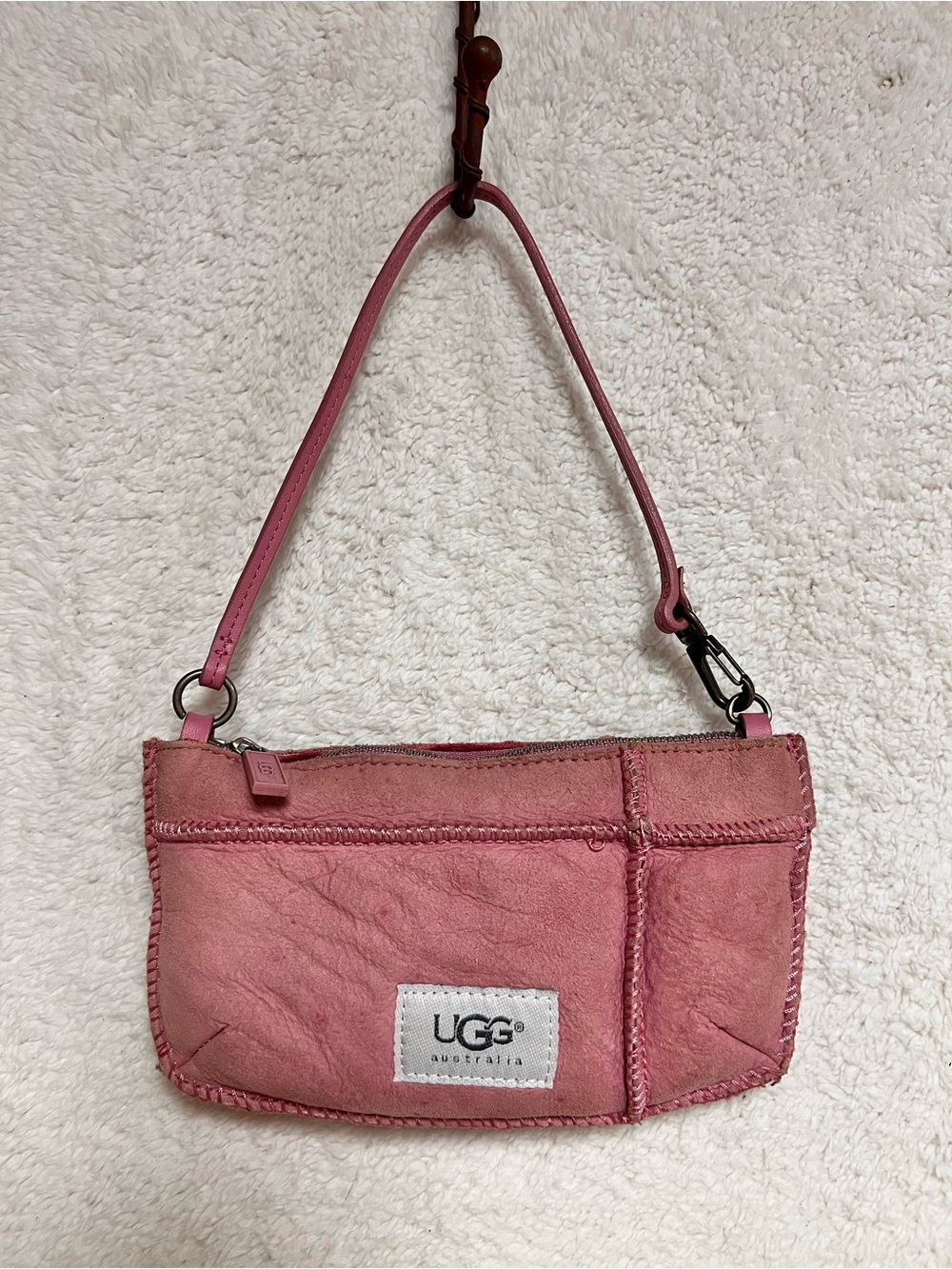 UGG Pink Leather Mini Shoulder Bag